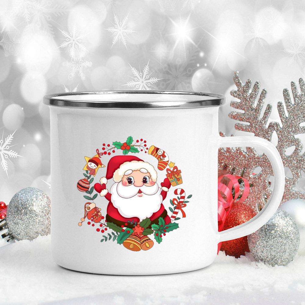 

Рождество Санта-Клаус напечатанный кружка для горячего шоколада соковые кружки для рождественской вечеринки напитки чай вино пивные чашки рождественский праздничный подарок