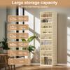 Shoe Storage Organizer Foldable 8 Layers Shoe Container Box Stackable Shoe Rack Organizer Stackable Sneaker Storage Shoe Cabinet