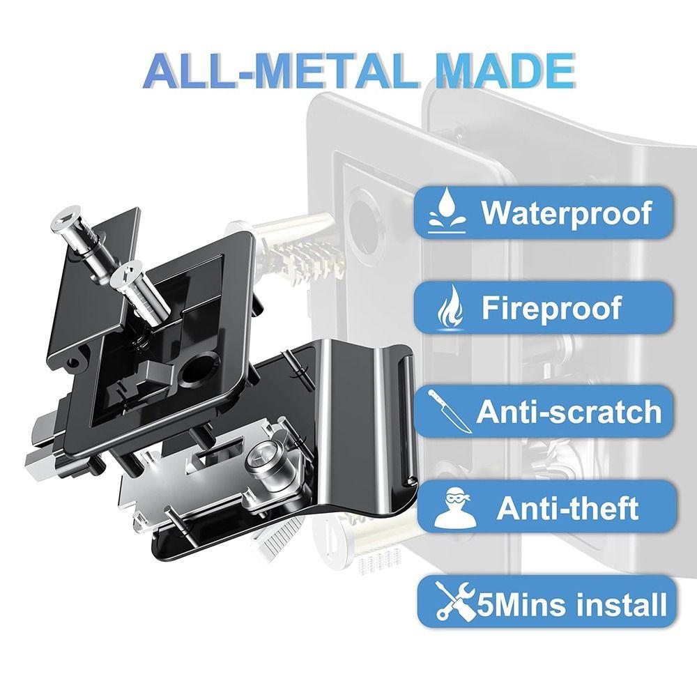 2 Keys RV Door Lock Wear-resistant Entry Door Lock Lightweight Camper Lock Replacement Kit  Trailer