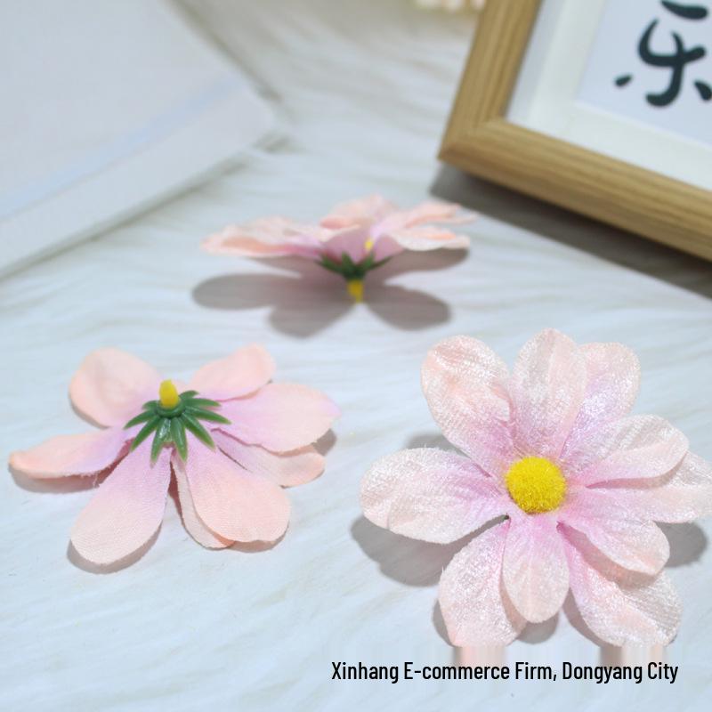 

Golden Silk Cherry Blossom DIY Wedding Flower Hair & Brooch Accessory Decoration