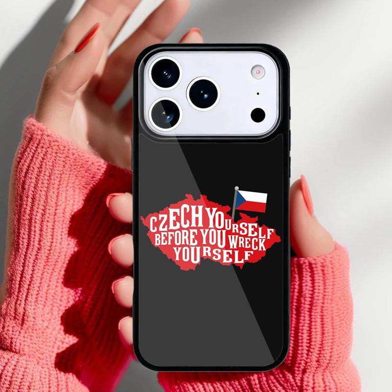 Czech Republic Czech Flag Phone Case for iPhone 17 16 15 14 13 Pro Max Back Cover for 12 11 Pro Coque