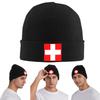 Coat Of Arms Of Switzerland Flag Warm Knitted Cap Winter Knit Bonnet Hat Skullies Beanies Hip Hop Caps for Unisex