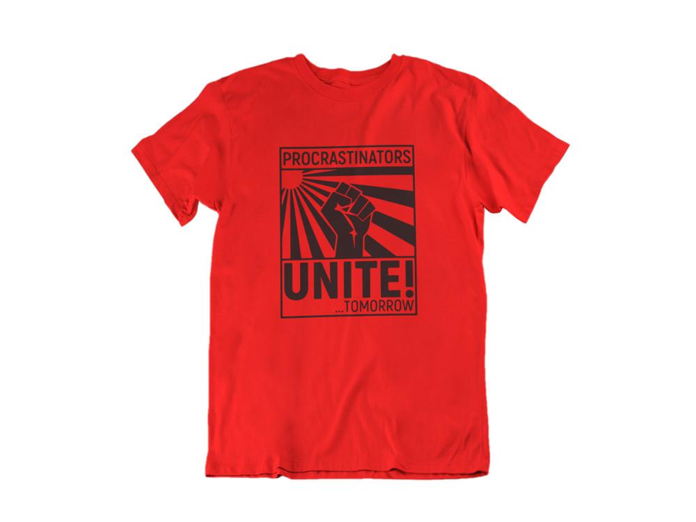 

Футболка «Прокрастинаторы, объединяйтесь!» 3XL