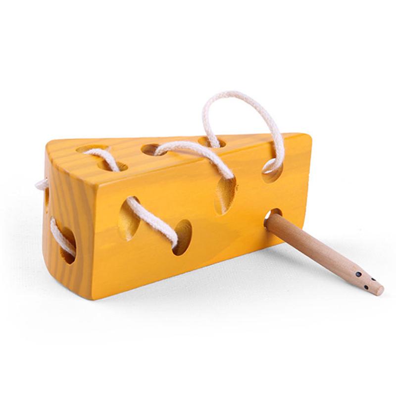 Montessori Toy Worm Eat Fruit Wooden Puzzle Toy Kids Fingers Flexible Training Twisting Worm Educational Toys For Children Gifts