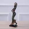 Africké ženy Figurové umění Sochy Tribal Lady Figurka Socha žlutá