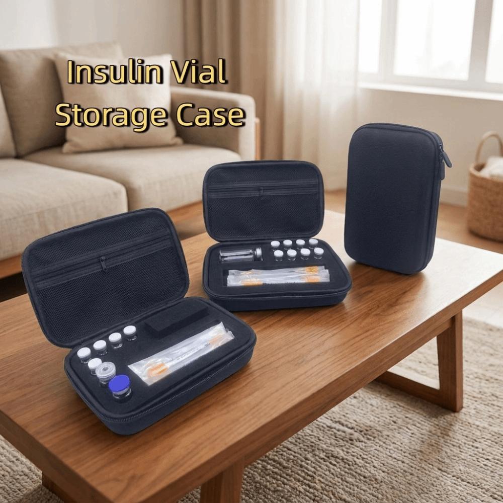 Multiple Slots Insulin Vial Protector Foam Protective Insulin Organizer Outdoor Travel