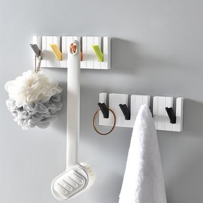 Quatro ganchos de grade, sem chave, sem chave, guarda-roupa, bolsa, guarda-chuva, cabide, banheiro, cabide de armazenamento de cozinha, utensílios domésticos