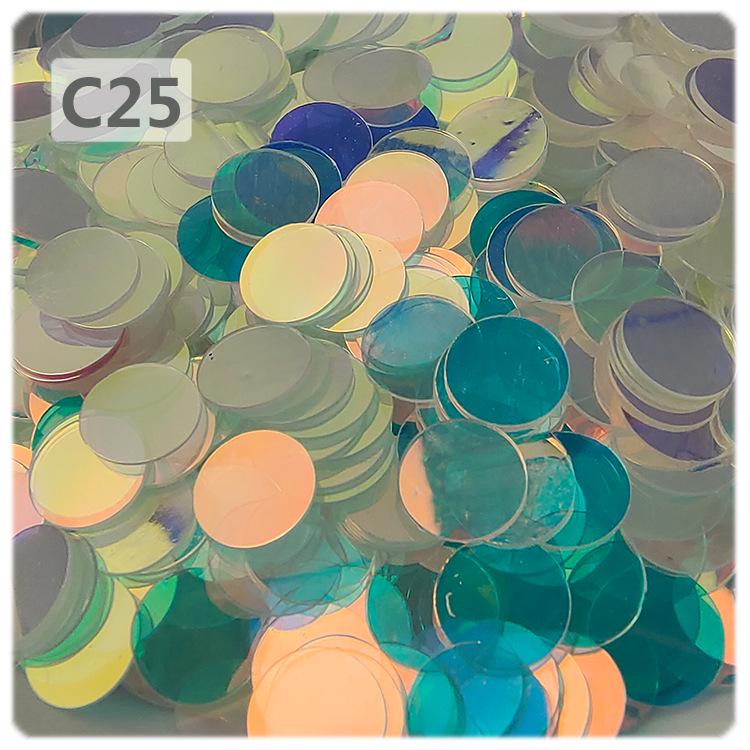 Yaleduo 6mm Flache Runde Pailletten ohne Loch für DIY-Bastelarbeiten, Handy-Dekor, Epoxidharz-Kunst und Nageldesign