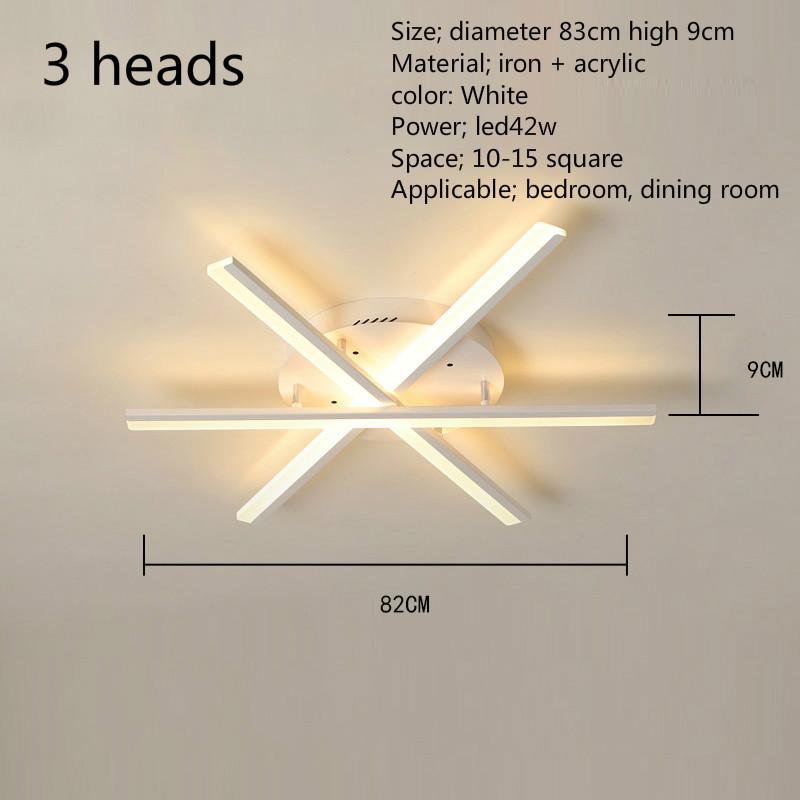 Modern LED Ceiling Lamp Home Dining Living Room Bedroom Decoration Long Head Acrylic Strip Light Kitchen Chandelier Fixtures