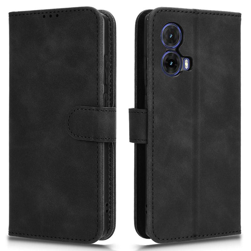 For Motorola Moto G85 5G/S50 Neo 5G Case Skin-Feel Leather Wallet Flip Anti-Drop Phone Cover