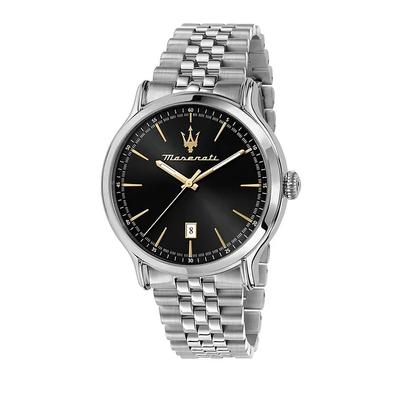 Epoca Edelstahl Schwarzes Zifferblatt Quarz R8853118523 Partneruhr