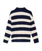 LEE Striped Collar Knit Navy