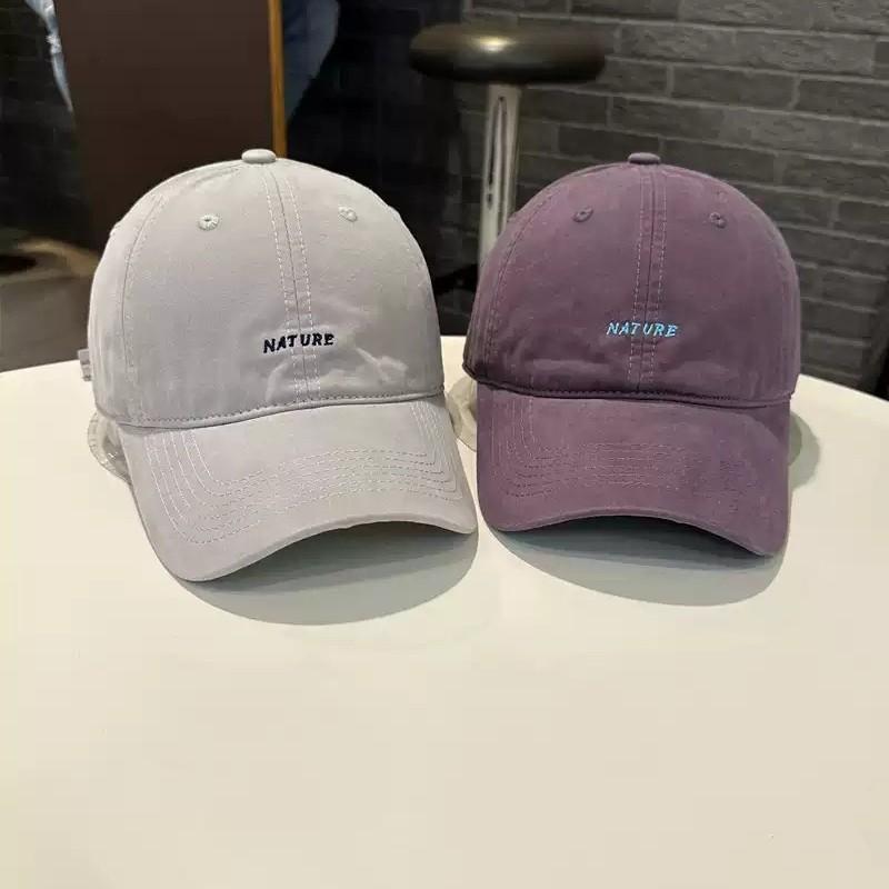 Fashion Hat small letters NATURE Korean version student couple versatile baseball cap women spring summer outdoor travel cap