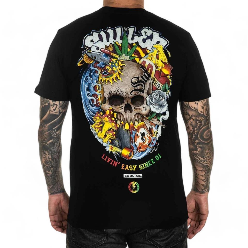 

Men s Sullen Art Collective Subliminal Sublime Black Premium Tee T-Shirt S-4XL New Spring/Summer Arrivals Regular Fit Casual S разноцветный