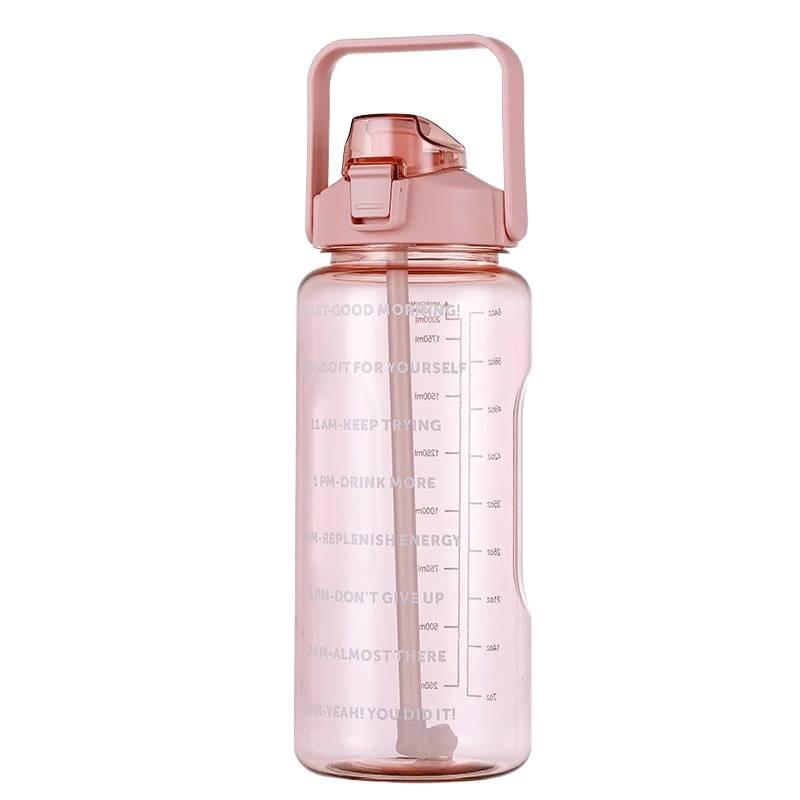 Large Capacity 2.0 Sports Fitness Water Bottle with Handle for Outdoor Activities