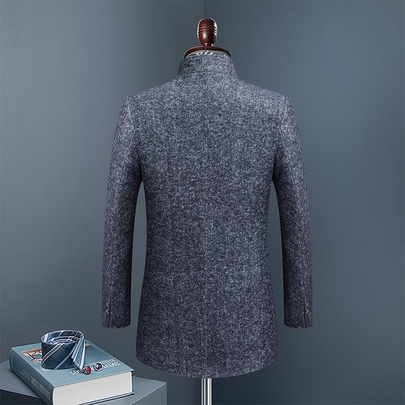 Winter Neue Mantel Herren Verdickt Mittleren und Langen Schal Kragen Herren Mantel