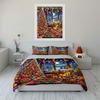 Christmas Decor and Feast Scene Bedding Duvet Cover Set Duvet Cover Pillowcases  (1*Duvet Cover 2*Pillowcases, Without Duvet Insert)