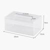 Taschentuchbox-Abdeckung, transparent, rechteckig, Acryl, Serviettenbox-Halter für Wohnzimmer, Schlafzimmer