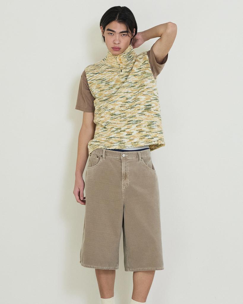Diaendeukweseucheon Washing Corduroy Half Pants / Beige