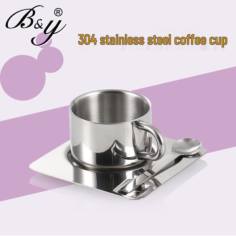 Набор кофейных и чайных чашек Nescafé из нержавеющей стали 304