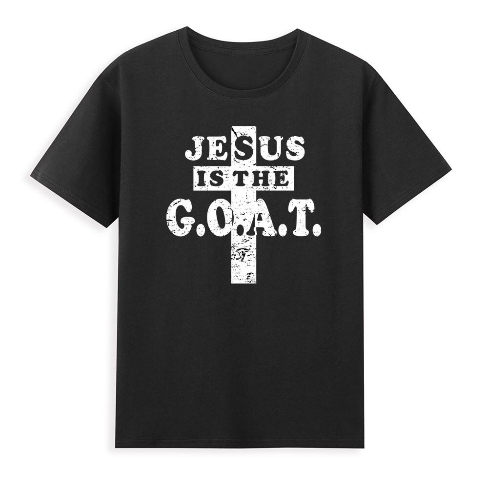 Jesus Is The Goat Funny Christian Beliefs Faith Gift Vintage Unisexs Tshirt S