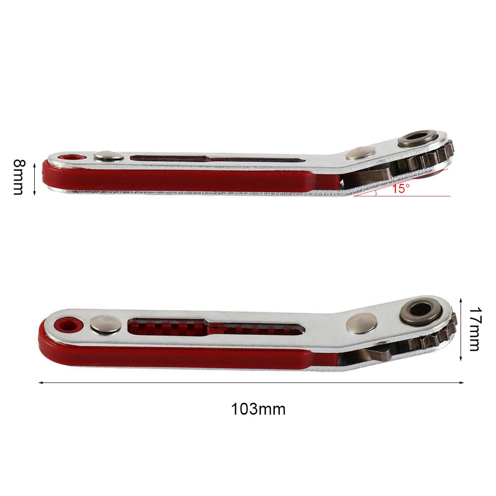 Sechskant Schraubendreher Bit Ratsche Schraubenschlüssel Stecknuss Doppelantriebskopf Sechskant Ratsche Spanner Gebogener/Gerader Kopf 1/4 Zoll Reparaturwerkzeug