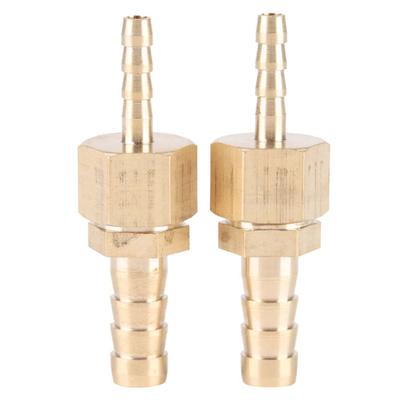 2pcs 48mm Brass Fitting Hose Barb Tail Reducer Reducing Plug Connector