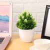 Wedding Christmas Desktop Ornament Artificial Flower Fake Potted Simulation Bonsai Plastic Plant