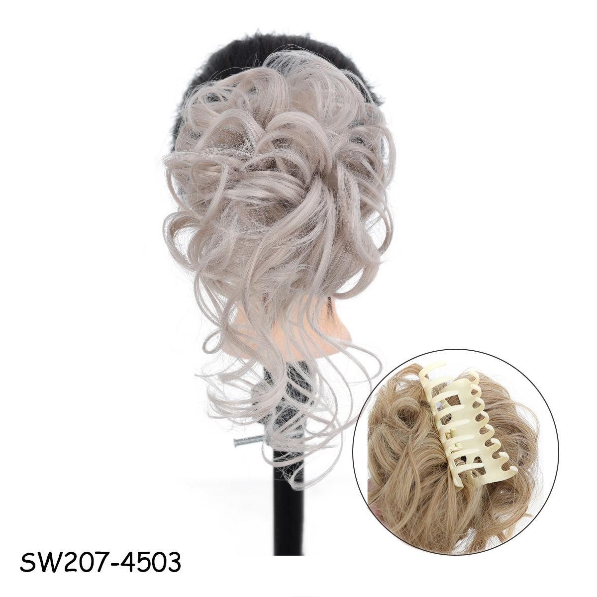 

Синтетические грязные вьющиеся волосы в виде когтей, булочка, шиньон, наращивание волос, резинки для волос, искусственные накладные волосы с хвостом для женщин, шиньоны