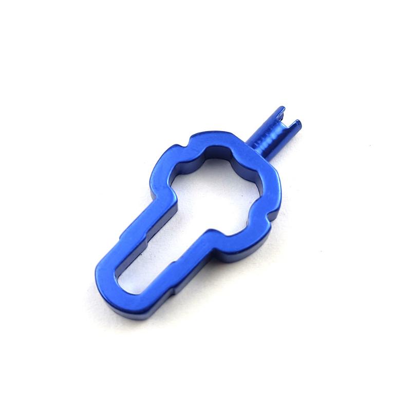 Portable 3-in-1 Bike Valve Core Remover 1Pcs Multifunctional Wrench Spanner Tool for Cross-country Cycling Trip Tire Repair
