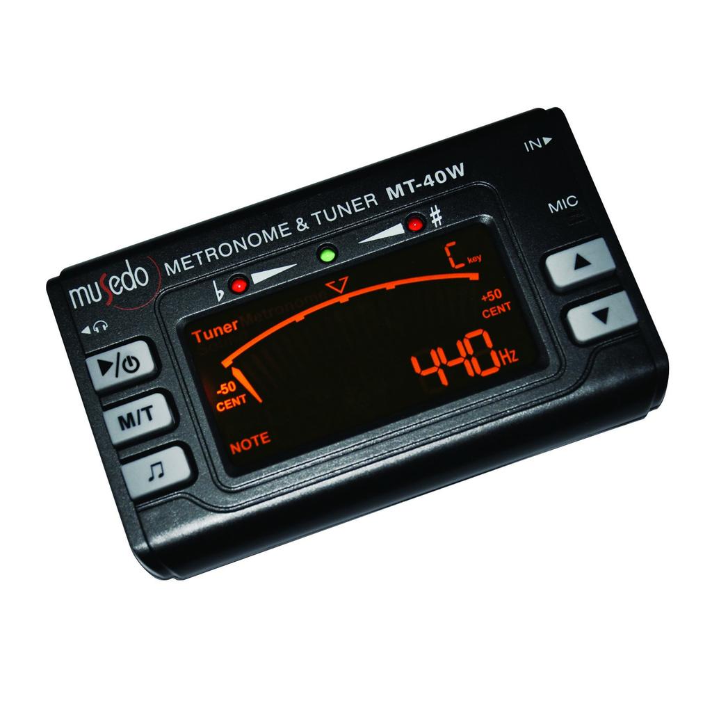Musedo Metro Tuner Equipped with 3 Includes piezo pickup microphone Compatible with brass instruments functions metronome/tone generator/tuner
