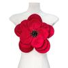Multi Layer Soft Fabric Large Flower Brooch Stylish Breastpin for Dresses and Tops Floral Shaped Corsage Party Accessory