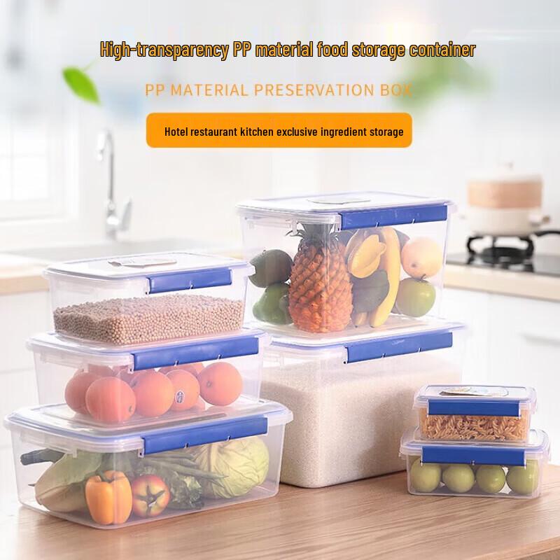 Commercial Clear Plastic Refrigerator Food Storage Containers