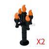 MOC Halloween Building Blocks Skeleton Army Knight Figures Flame Horse Medieval Vampire Furniture Assembly DIY Bricks Toys Gifts