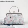 Short Style Handbag Material Kit - Handmade, Multiple Styles, Square Clasp Bag, Includes 20 Needles