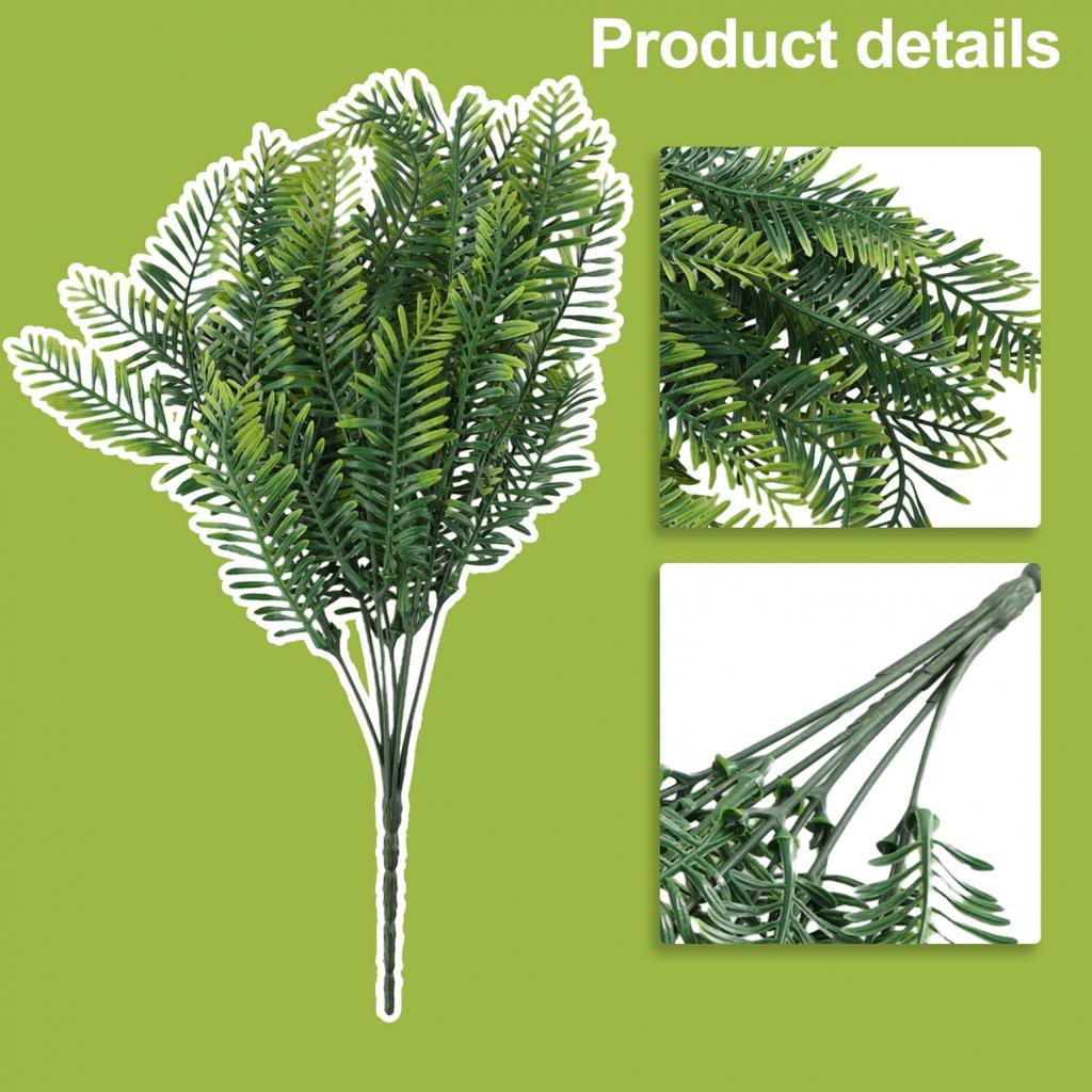 Artificial Plants Fake Leaf Foliage  for Bush Home Office Garden Outdoor Decors
