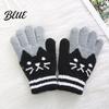 Toddler Knit Gloves Cozy Thick Pair Kids Lining 1 with Velvet Winter Gloves Lined Mittens