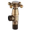 Easy Installation Antique Brass Valve G1/2 Connection Valve Prevent Water Wastage Total Height 100mm Vintage Elegance