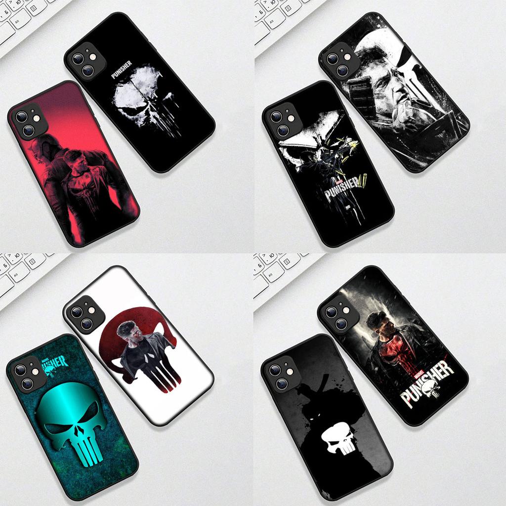 Protective Cover for Xiaomi Redmi Note 12 11 10 A3 Pro 10A 10C 12C Note12 5G 4G Casing Phone Case The Punisher Marvel Skull