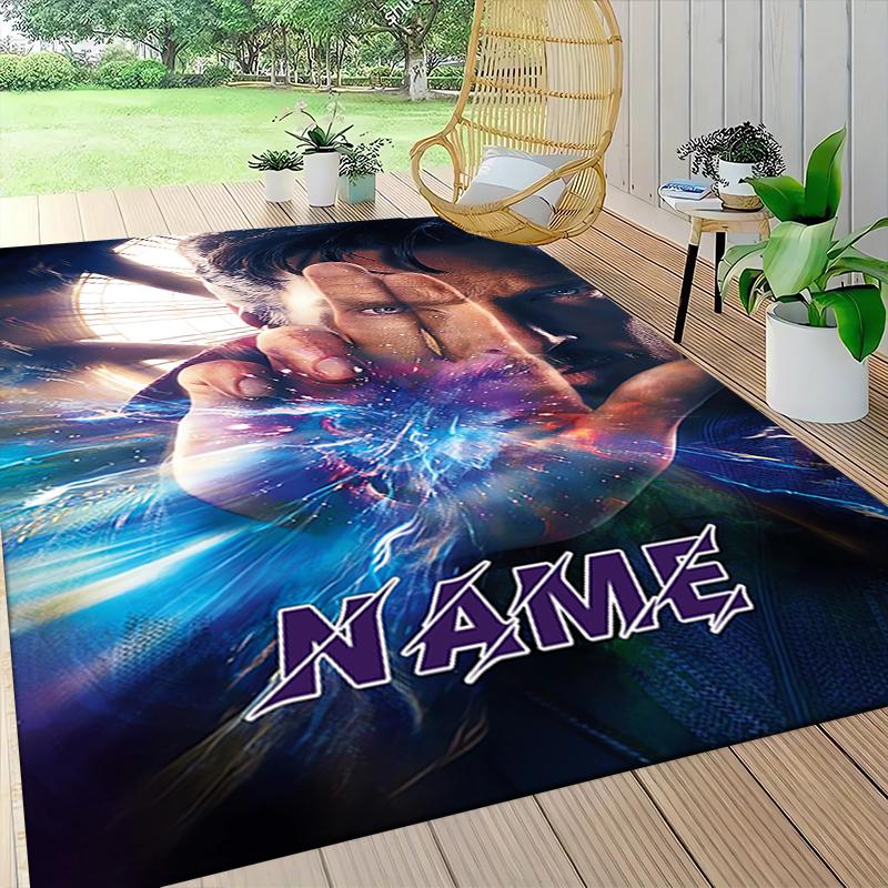 Custom Name "Spider-Man: City Hero" Carpet Rug Customizable Soft Washable Anti-Slip Home Living Room Sofa Mats Personalized Rug. 0909141
