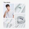 Navigare Men's Casual Cooling Striped Short Sleeve Shirt