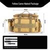 Multifunctional Fishing Waist Bag with Rod Holder and Large Capacity Storage 