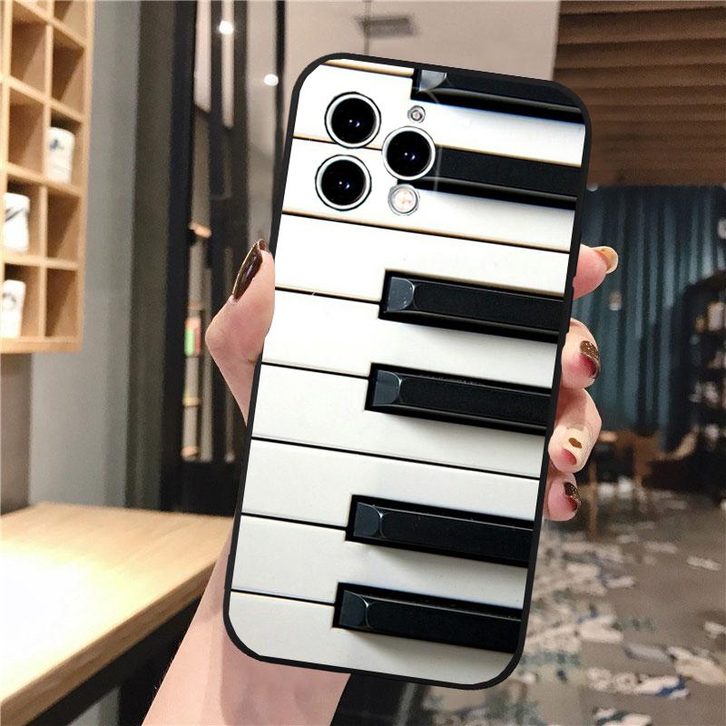 

Чехол для телефона с музыкальным пианино для iPhone Samsung Galaxy Redmi Xiaomi Oppo OnePlus Note SA 7 8 9 10 11 12 13 14 20 21 22 23 53 54 Pro Max Plus Ultra TPU Soft iPhone XR