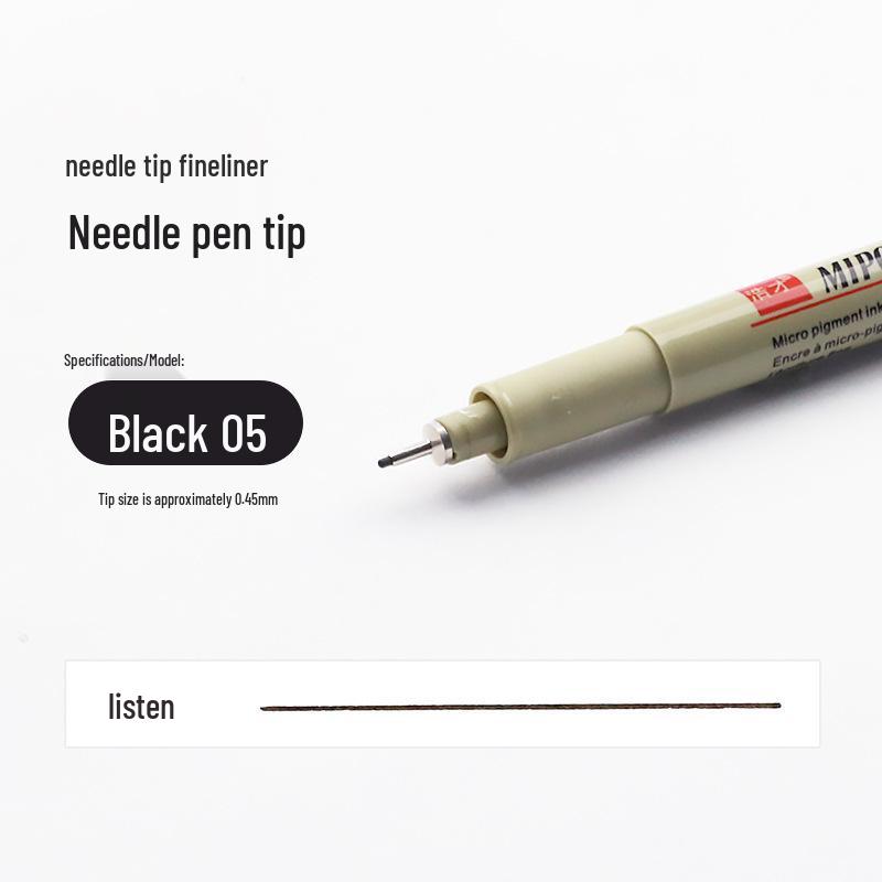 Waterproof Needle Tip Art Pen for Hand-Painted Comics and Animation Lines