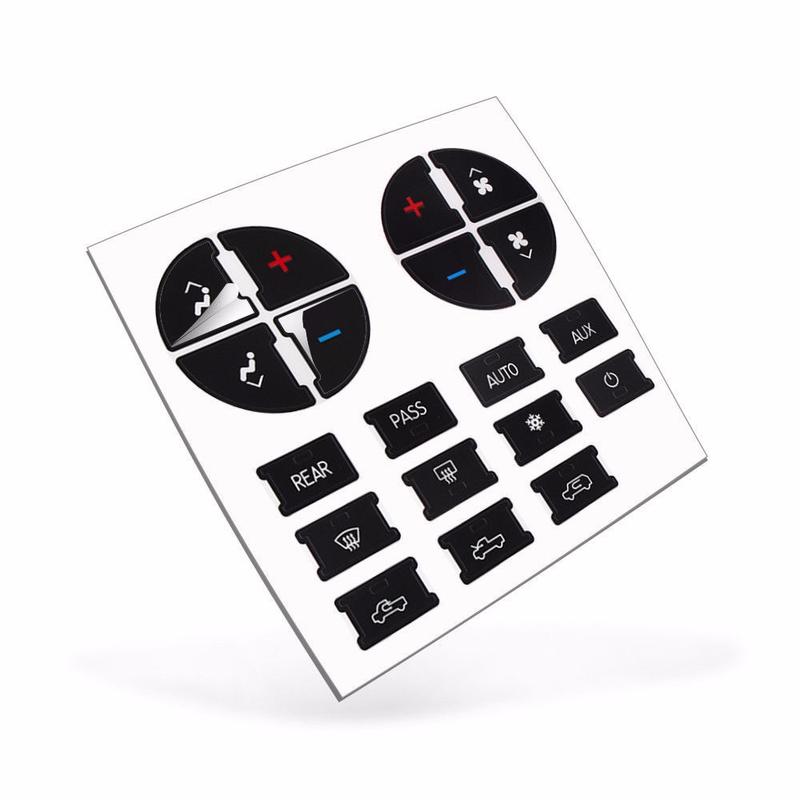 GM Auto Schlüssel AC Regelung Aufkleber Autoaufkleber für Mittelkonsole