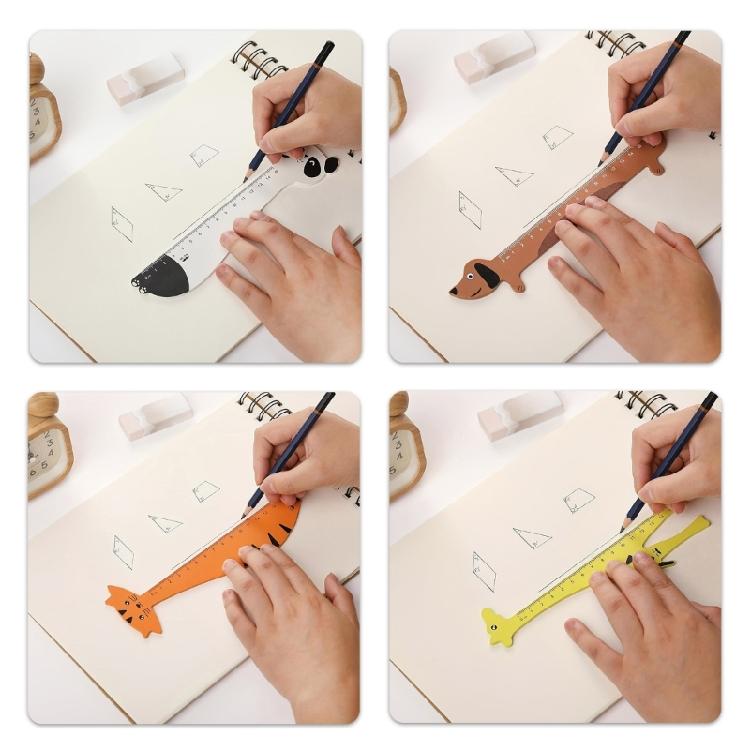 5 Pack Acrylic Animal Rulers Children Stationery Set Suitable for Kids Craft Activity and Precise Drawing Measurements
