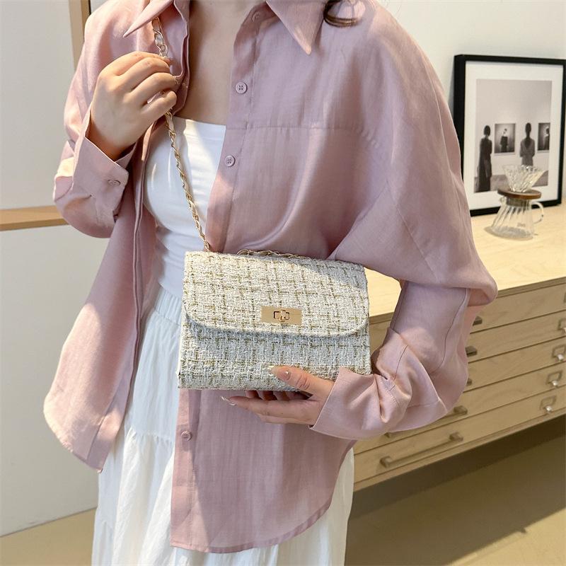New Trendy Summer Fashion Light Luxury Fashionable Casual Square Bag Simple Fashion One-shoulder Crossbody Bag