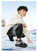 Bobodou Jungen Winterschuhe 2025 Baumwolle: Samtgefütterte, Warme Sportschalen-Schuhe für Mittelgroße & Große Kinder