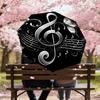 1PC music butterfly Umbrella-8-Rib Reinforced, Automatic Open, Lightweight & Durable, Cute Fashion Accessory for Outdoor, Beach, or Casual Use, Beach