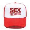 Sex Instructor Funny Creative Baseball Cap Casual Unisex Women Parentchild Hats Mesh Visor Outdoor Sun Hat Adjustable Caps